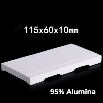 (LCT115) Setter Plate,  Alumina, 115x60x10mm