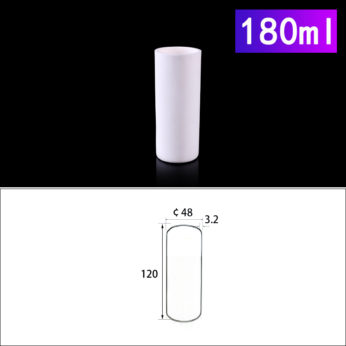(LYN180) Cylindrical Alumina Crucible, 180ml, φ48x120mm (1pc/ea)