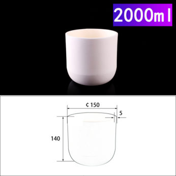 (LYN2000) Cylindrical Alumina Crucible, 2000ml, φ150x140mm (1pc/ea)