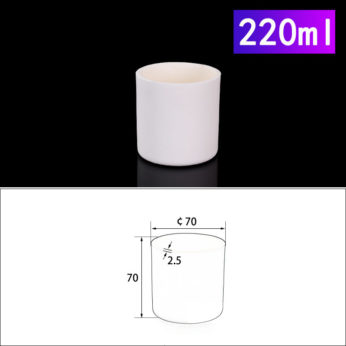(LYN220-2) Cylindrical Alumina Crucible, 220ml, φ70x70mm (5pc/ea)