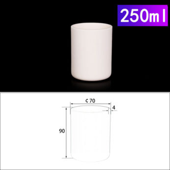 (LYN250) Cylindrical Alumina Crucible, 250ml, φ70x90mm (1pc/ea)
