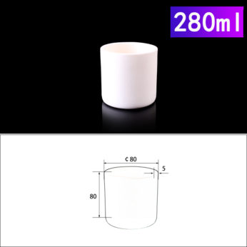 (LYN280) Cylindrical Alumina Crucible, 280ml, φ80x80mm (1pc/ea)