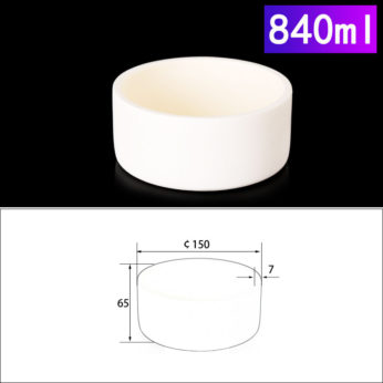 (LYN840) Cylindrical Alumina Crucible, 840ml, φ150x65mm (1pc/ea)