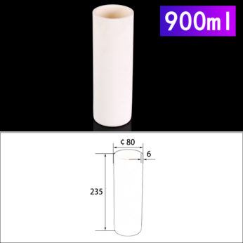 (LYN900) Cylindrical Alumina Crucible, 900ml, φ80x235mm (1pc/ea)